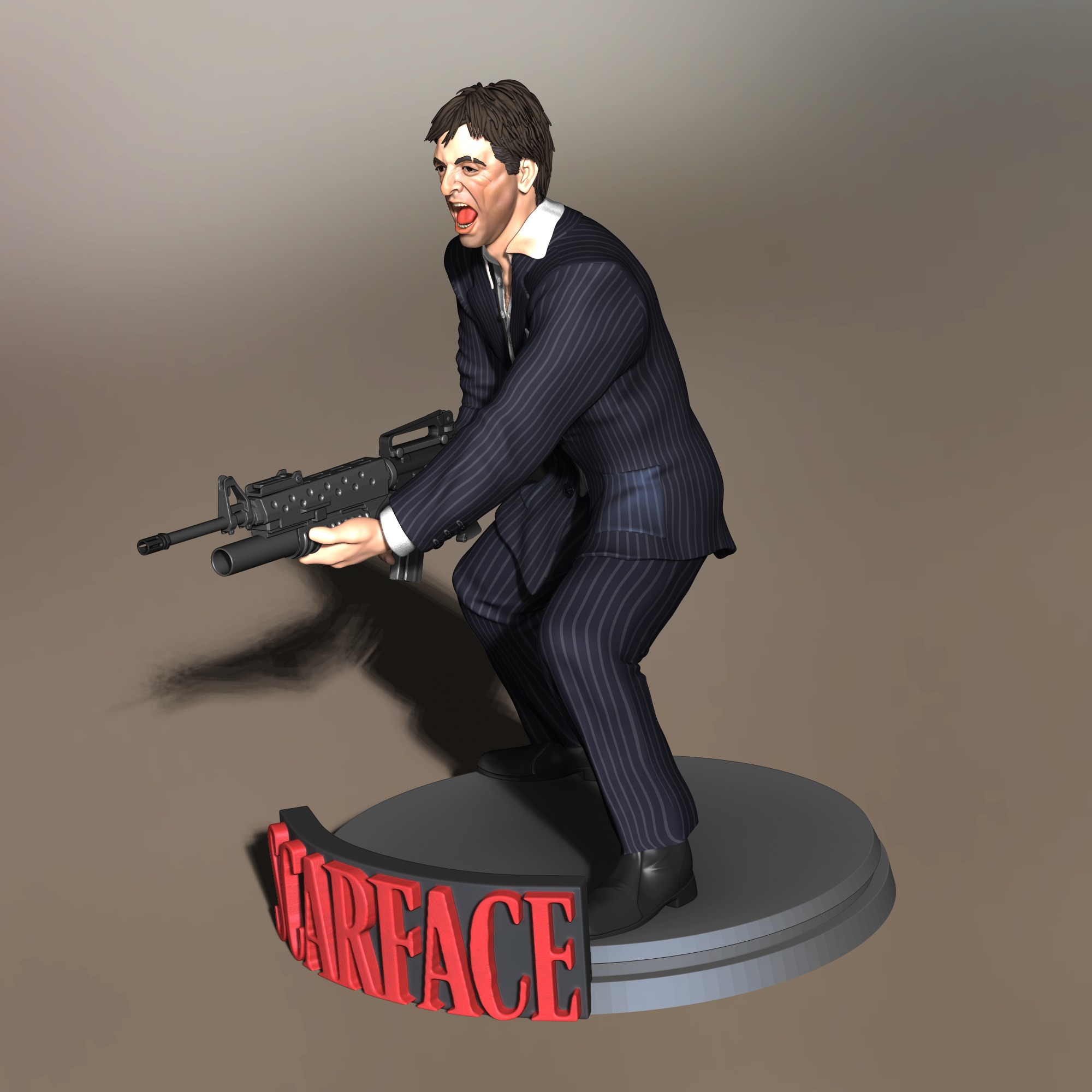 Al Pacino Tony Montana Scarface  3D print model_4