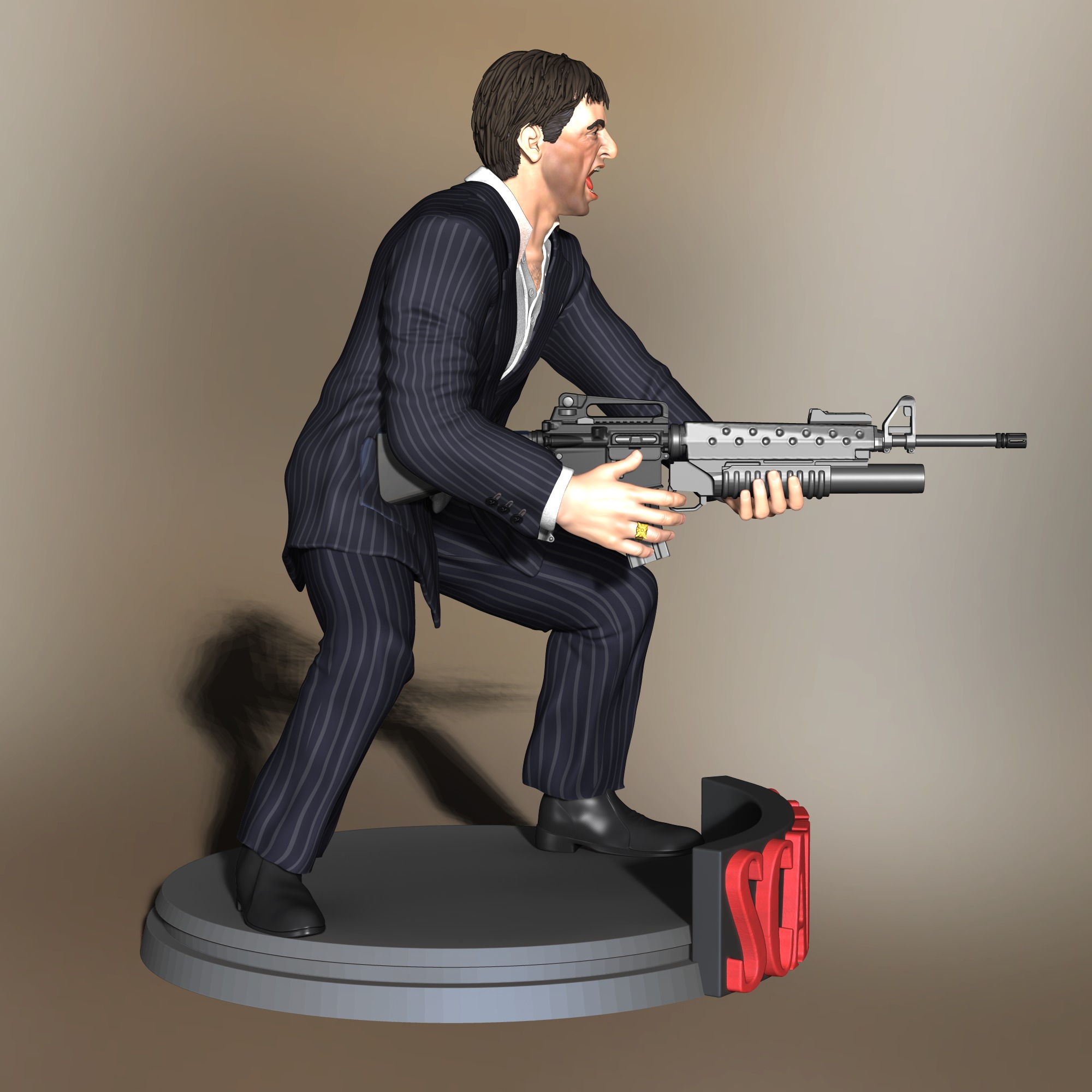 Al Pacino Tony Montana Scarface  3D print model_1