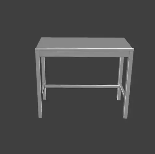 Art tables Low-poly 3D model
