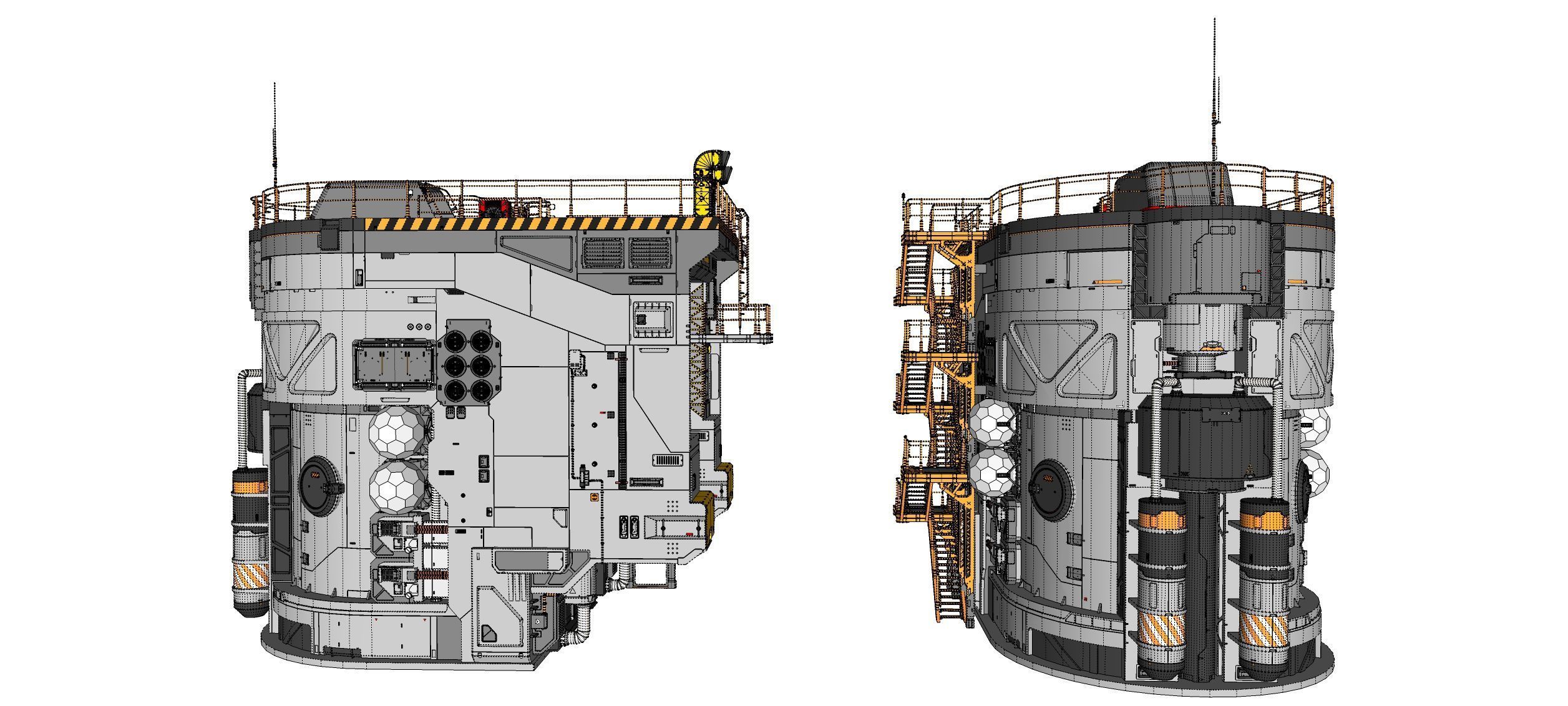 Sci-fi architecture 12 3D model_36