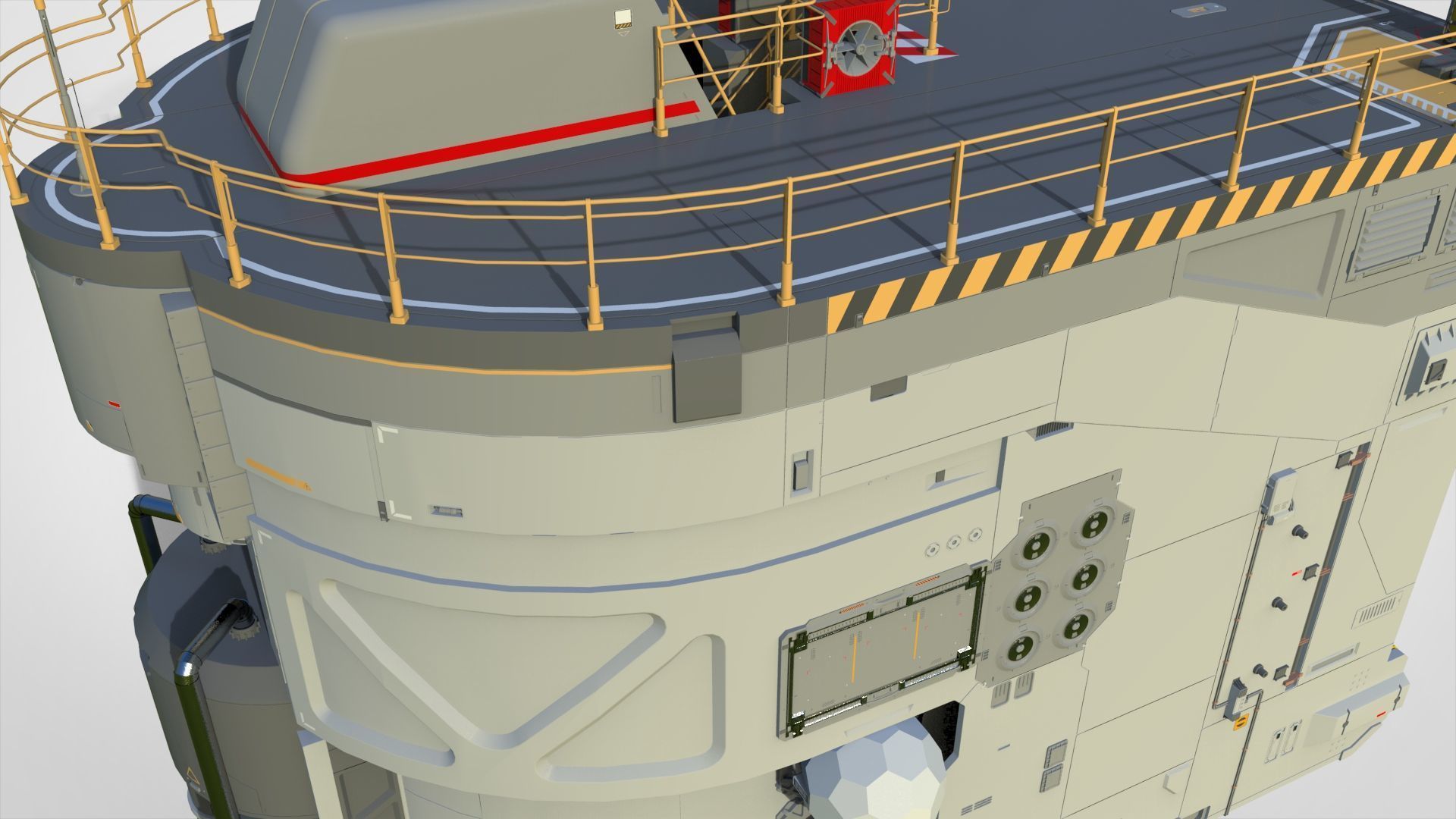 Sci-fi architecture 12 3D model_19