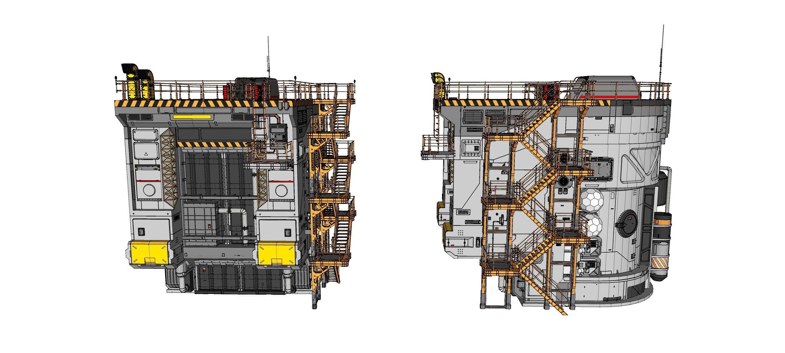 Sci-fi architecture 12 3D model_35