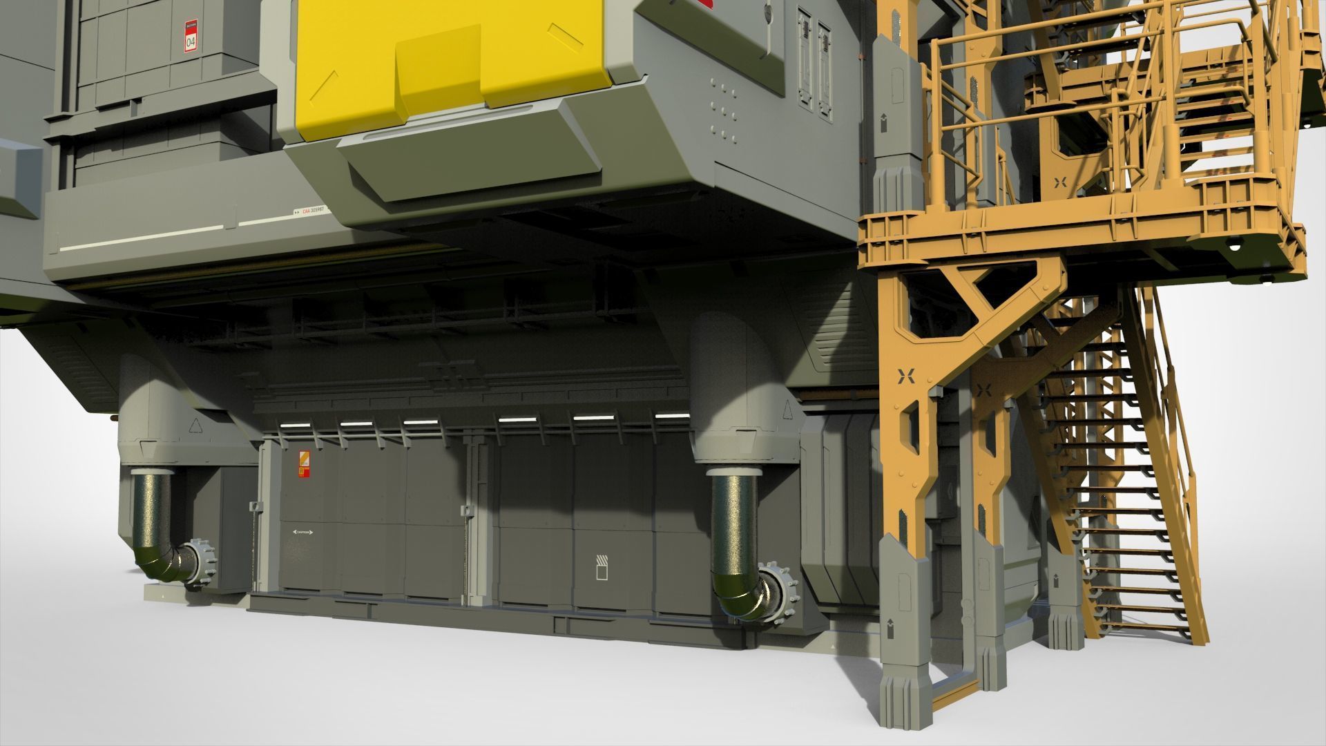 Sci-fi architecture 12 3D model_8