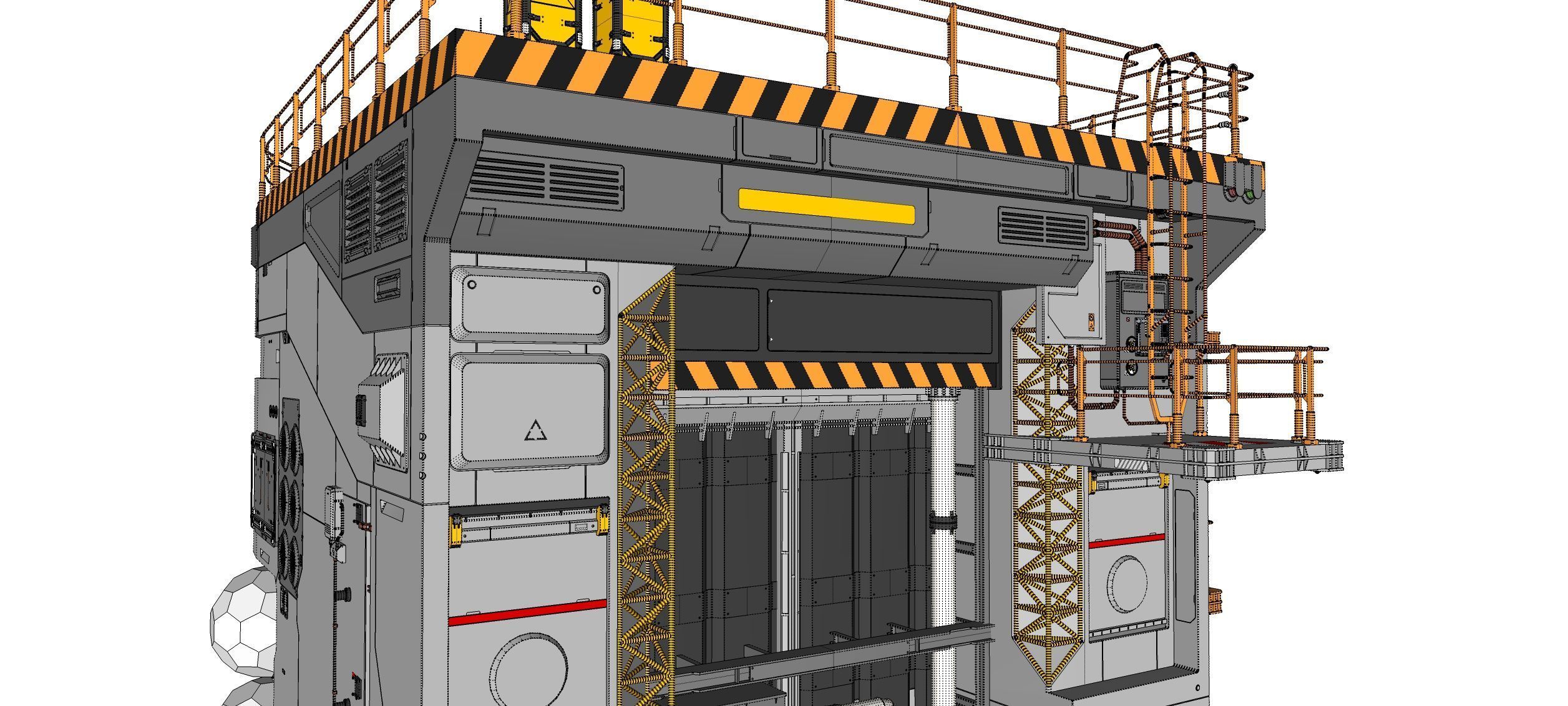 Sci-fi architecture 12 3D model_45