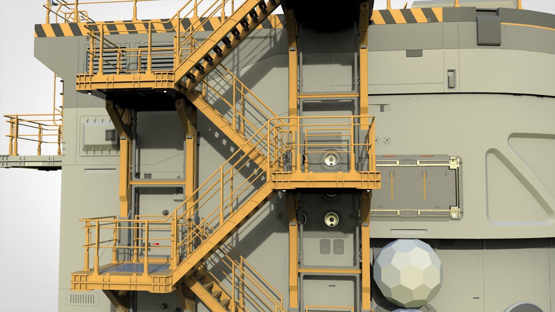 Sci-fi architecture 12 3D model_14