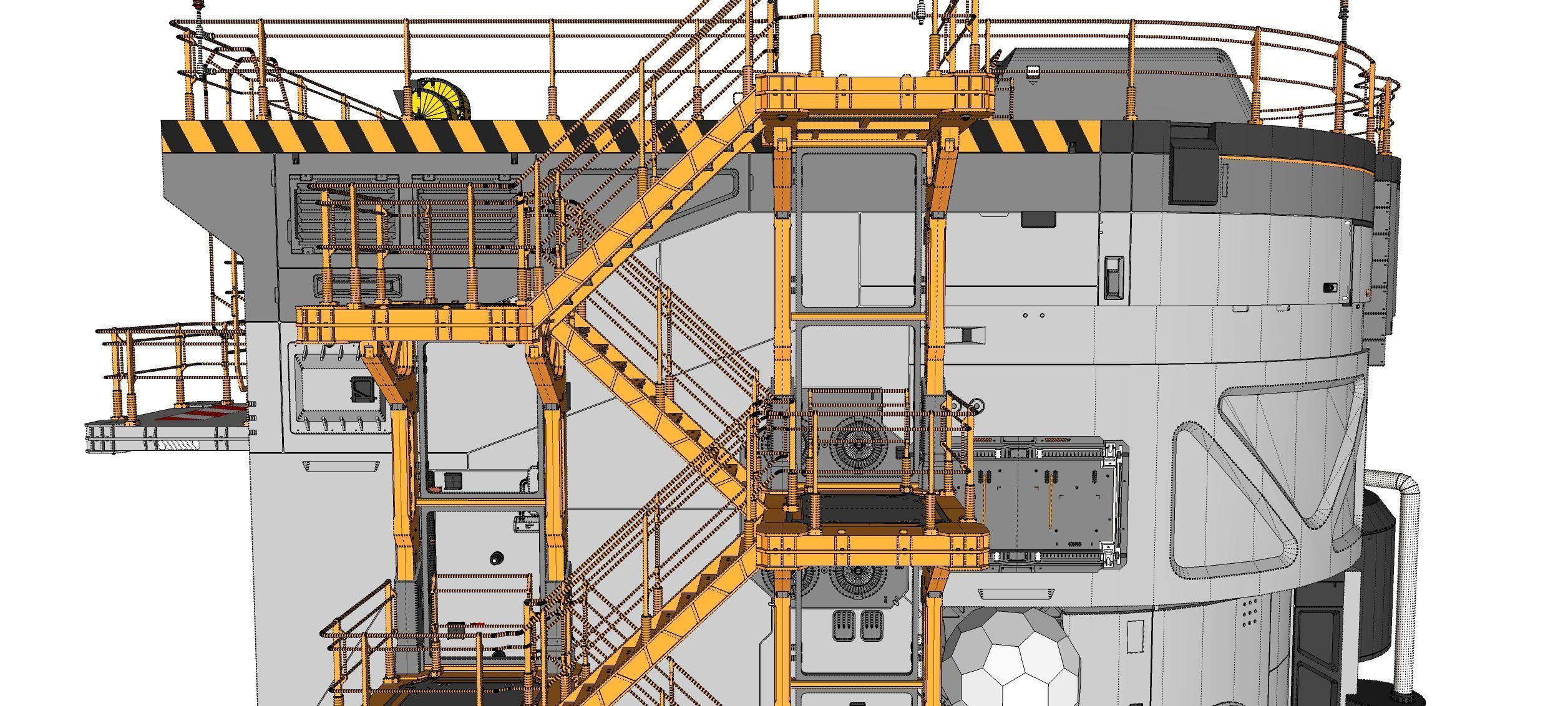 Sci-fi architecture 12 3D model_40