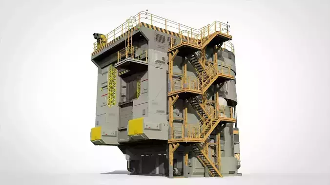 Sci-fi architecture 12 3D model