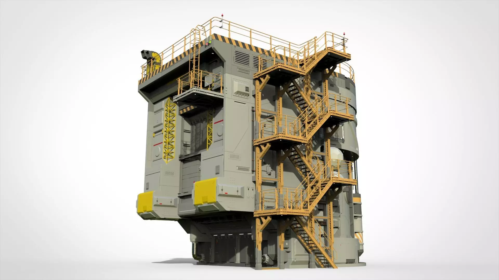 Sci-fi architecture 12 3D model_0