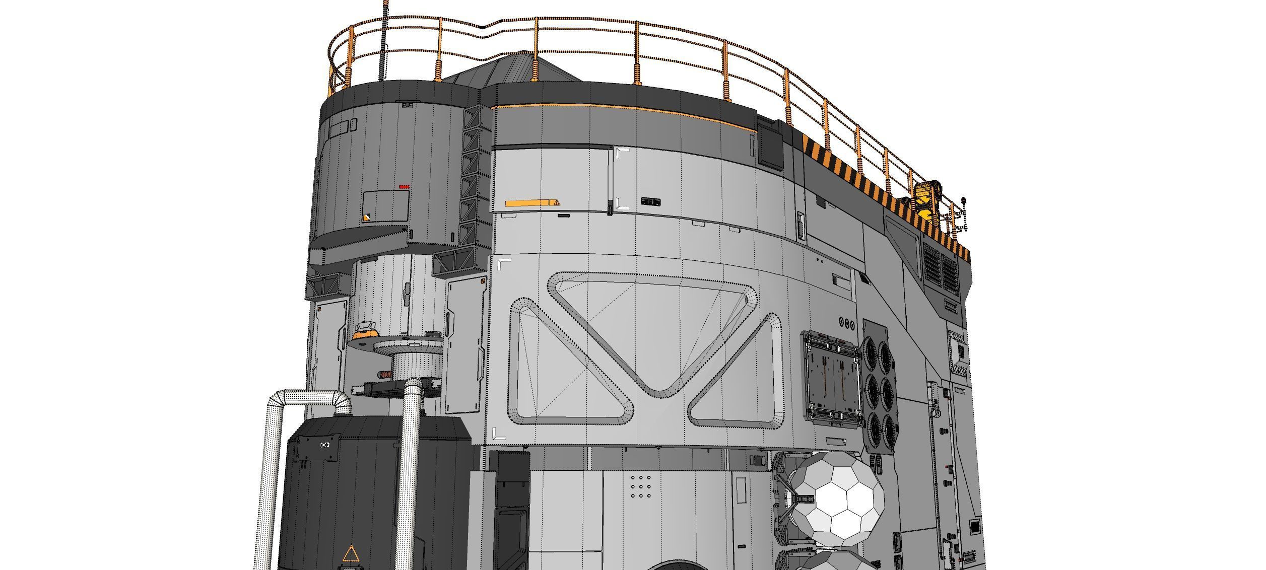 Sci-fi architecture 12 3D model_42