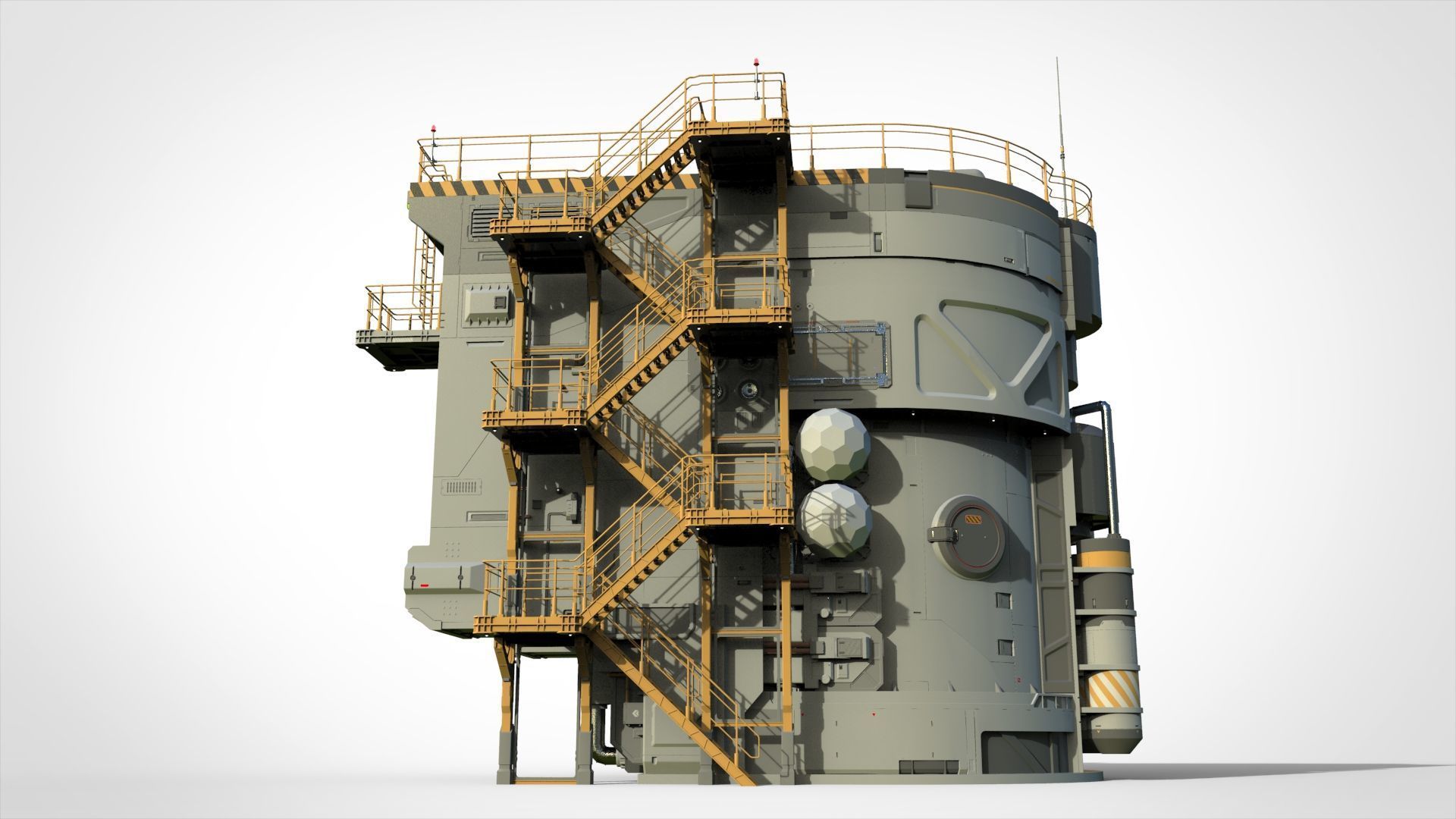 Sci-fi architecture 12 3D model_2