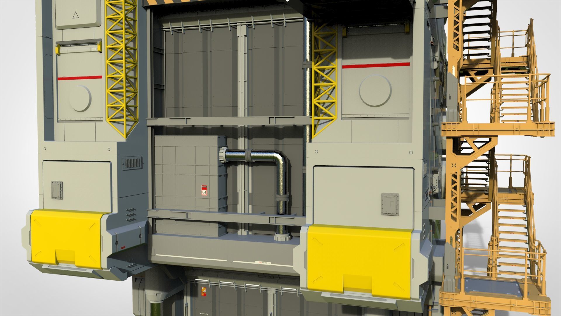 Sci-fi architecture 12 3D model_9