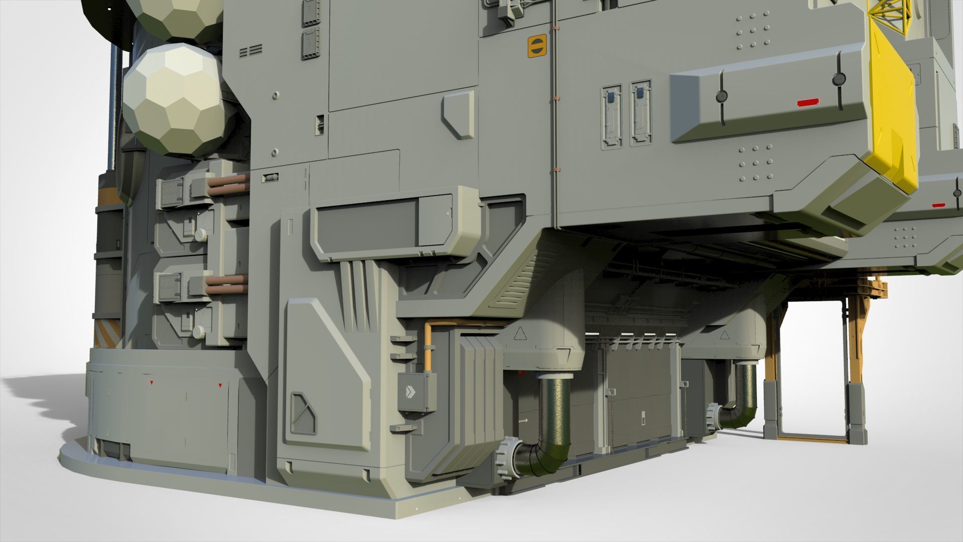 Sci-fi architecture 12 3D model_22