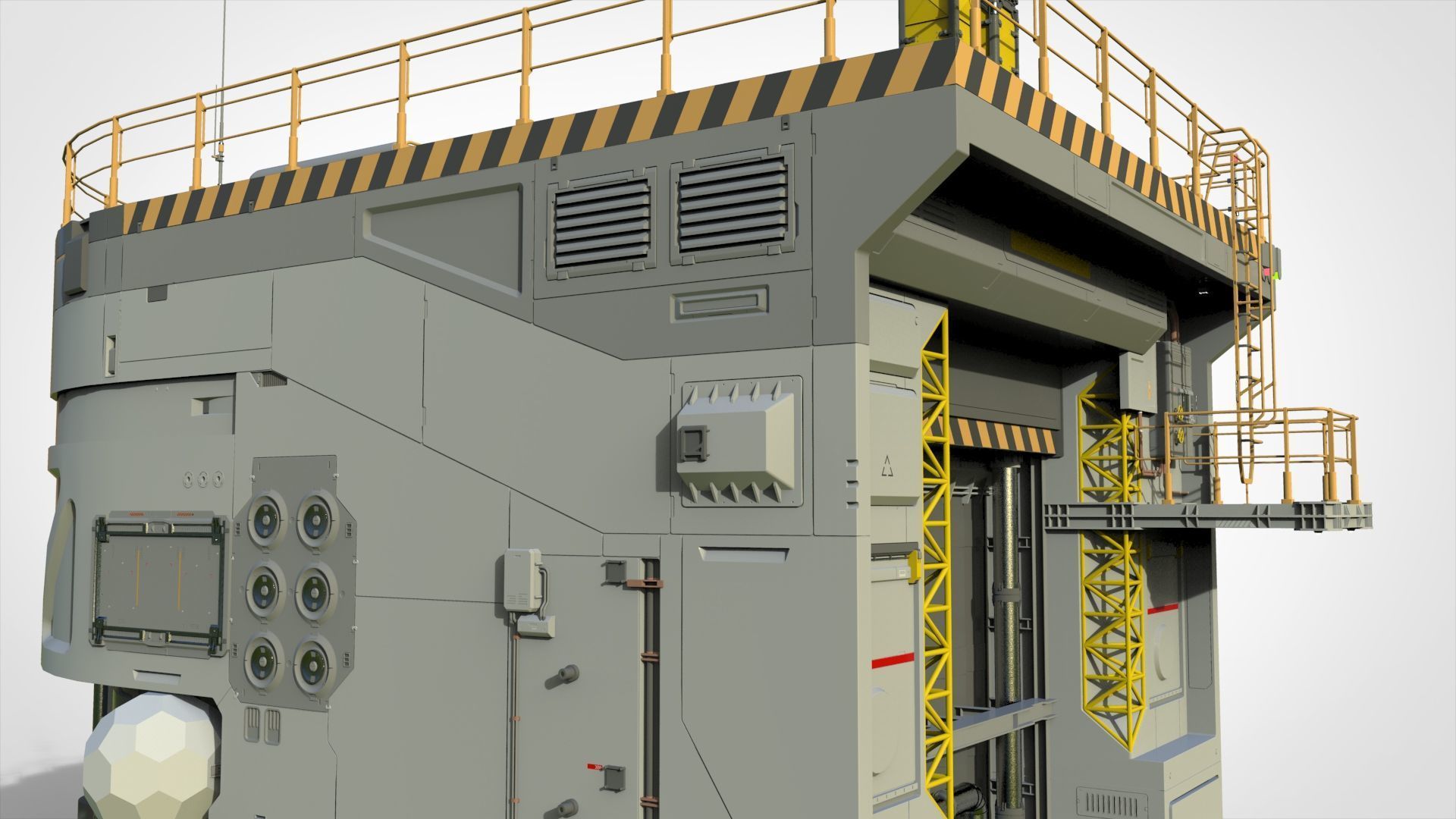 Sci-fi architecture 12 3D model_23