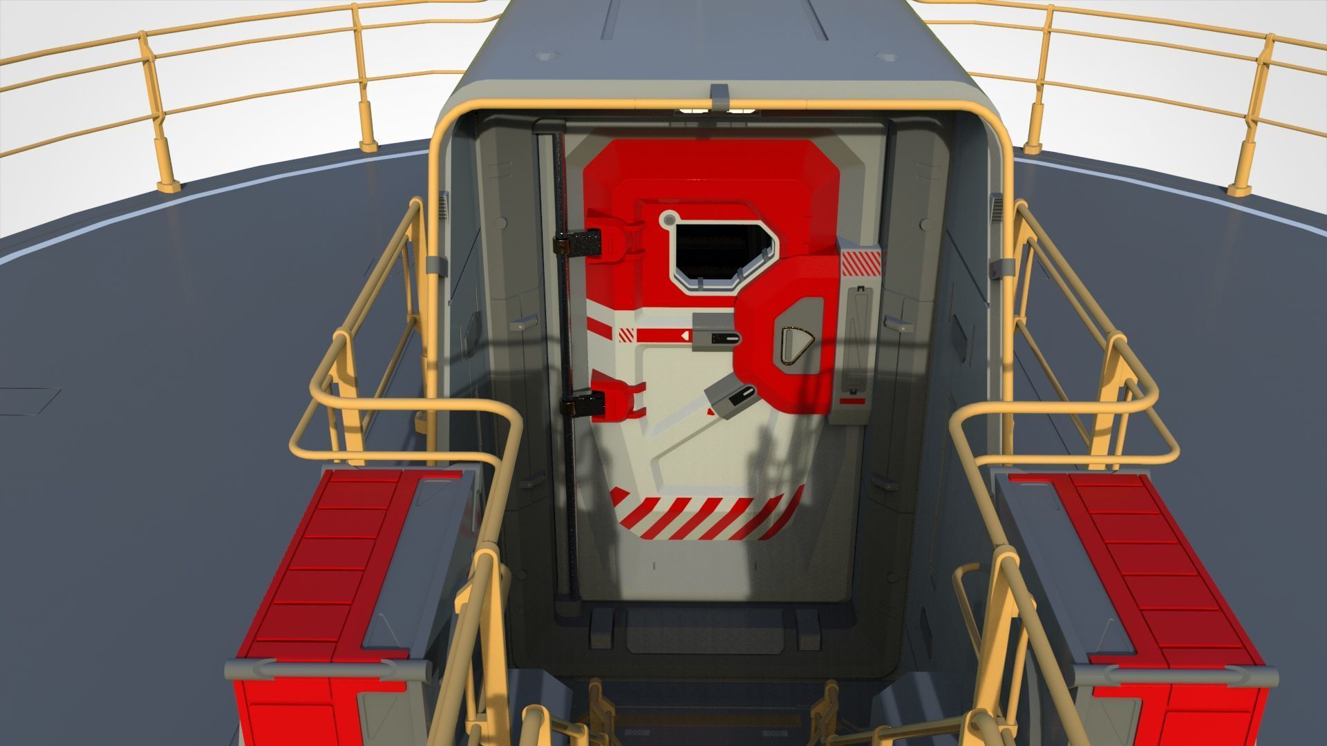 Sci-fi architecture 12 3D model_28