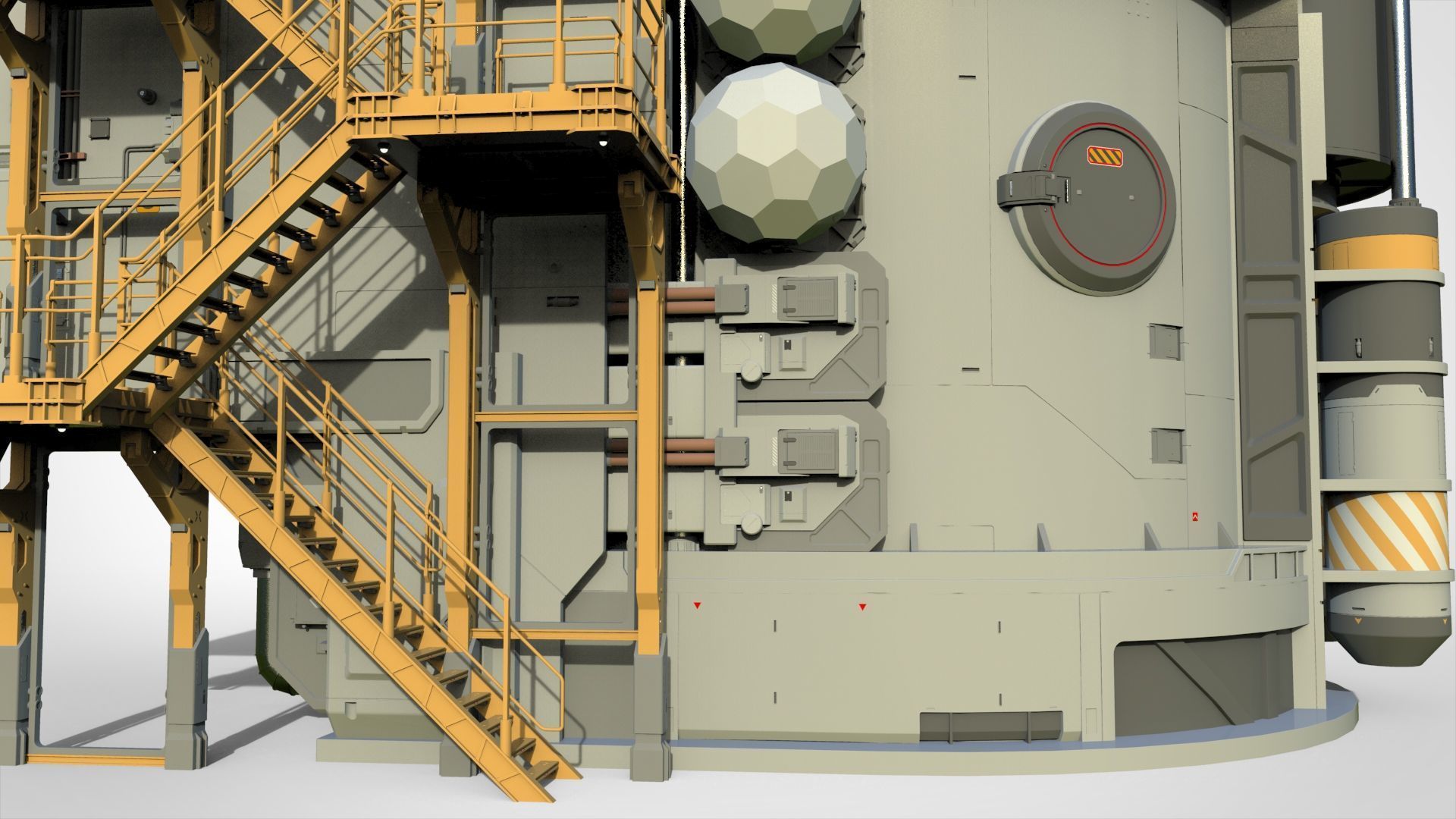 Sci-fi architecture 12 3D model_13