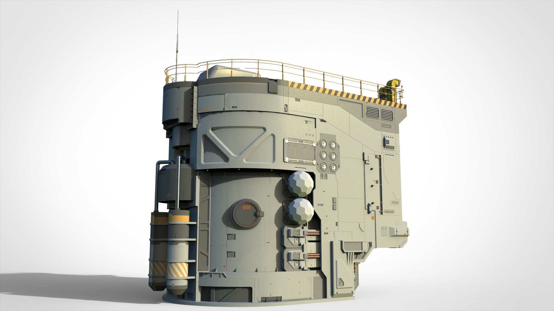 Sci-fi architecture 12 3D model_4