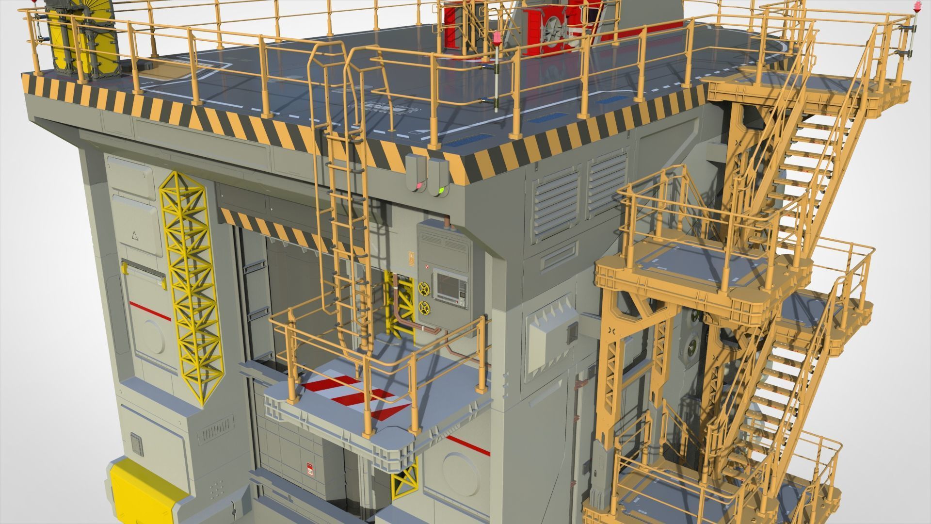 Sci-fi architecture 12 3D model_34