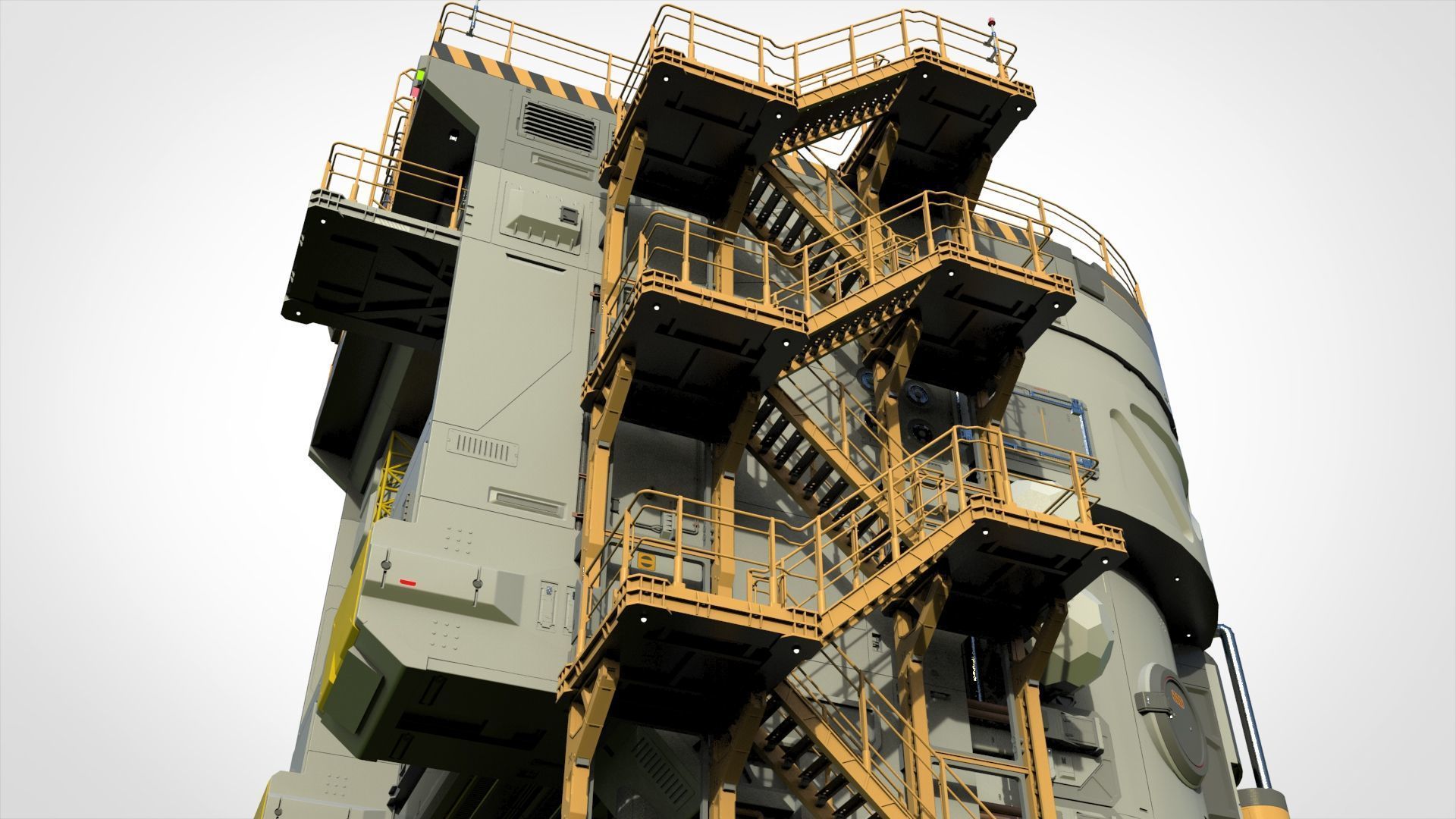 Sci-fi architecture 12 3D model_12