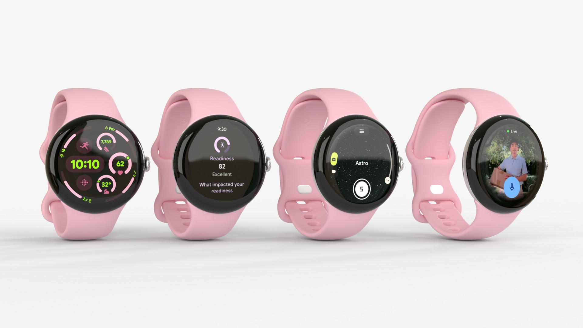 Pixel Watch 3 41MM and 45MM Rose 3D model_2