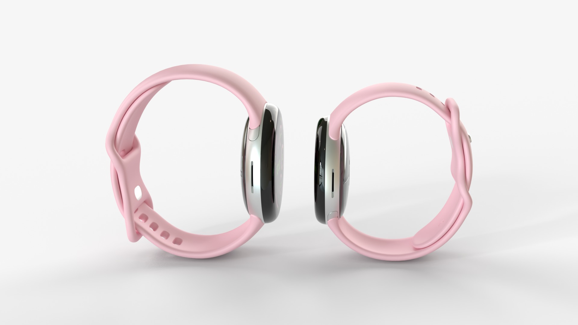 Pixel Watch 3 41MM and 45MM Rose 3D model_5