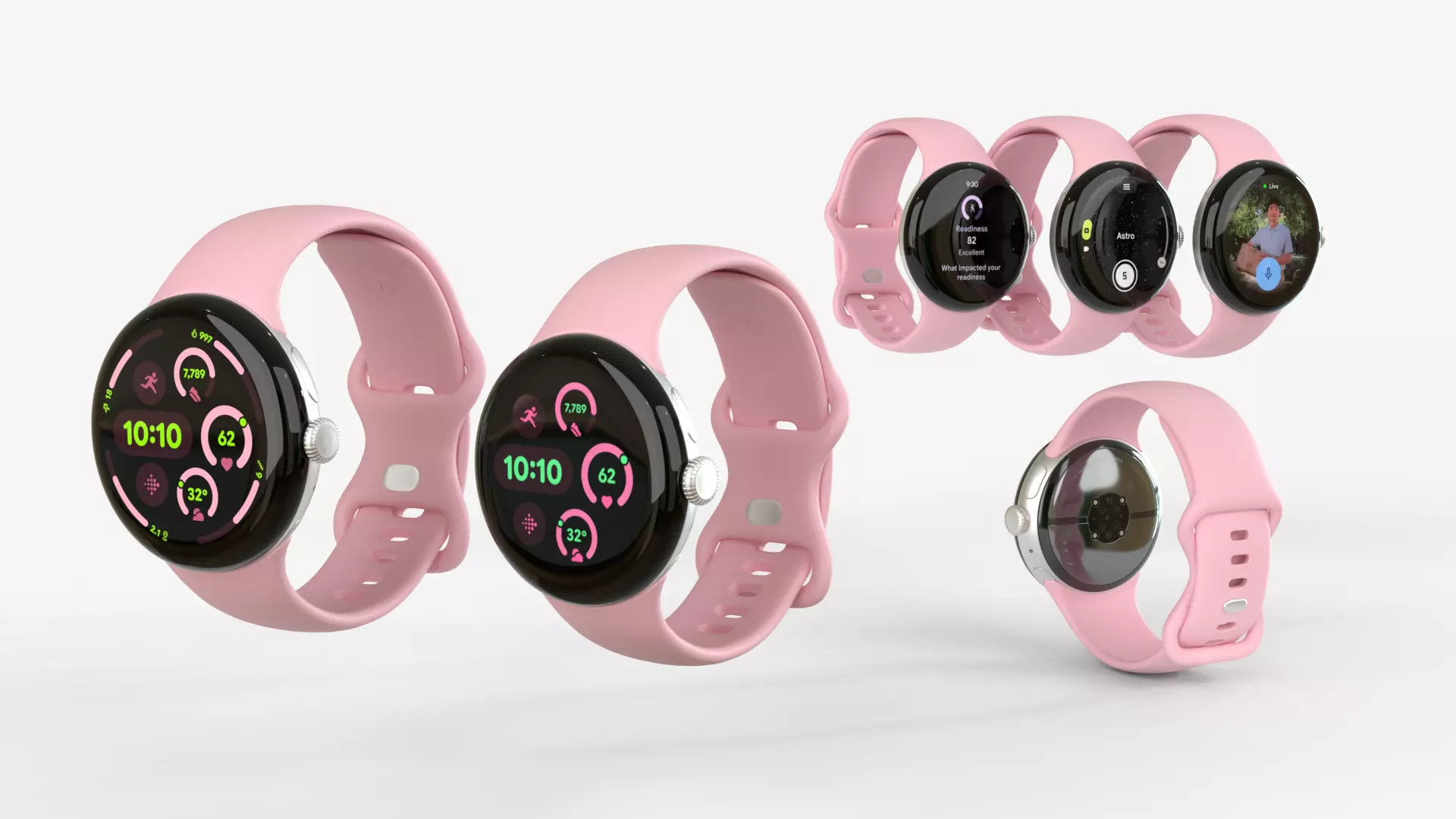 Pixel Watch 3 41MM and 45MM Rose 3D model_0