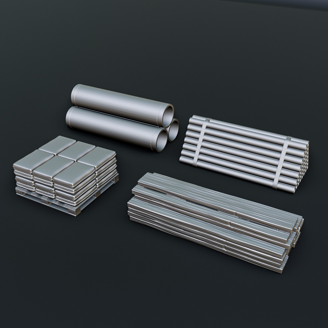 Construction Works Diorama Pack 3D print model_4