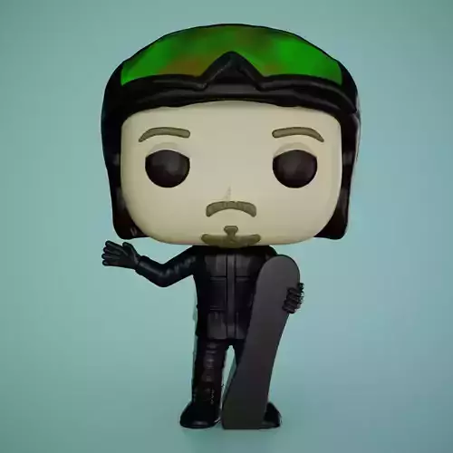 Funko Snowboard 3D print model