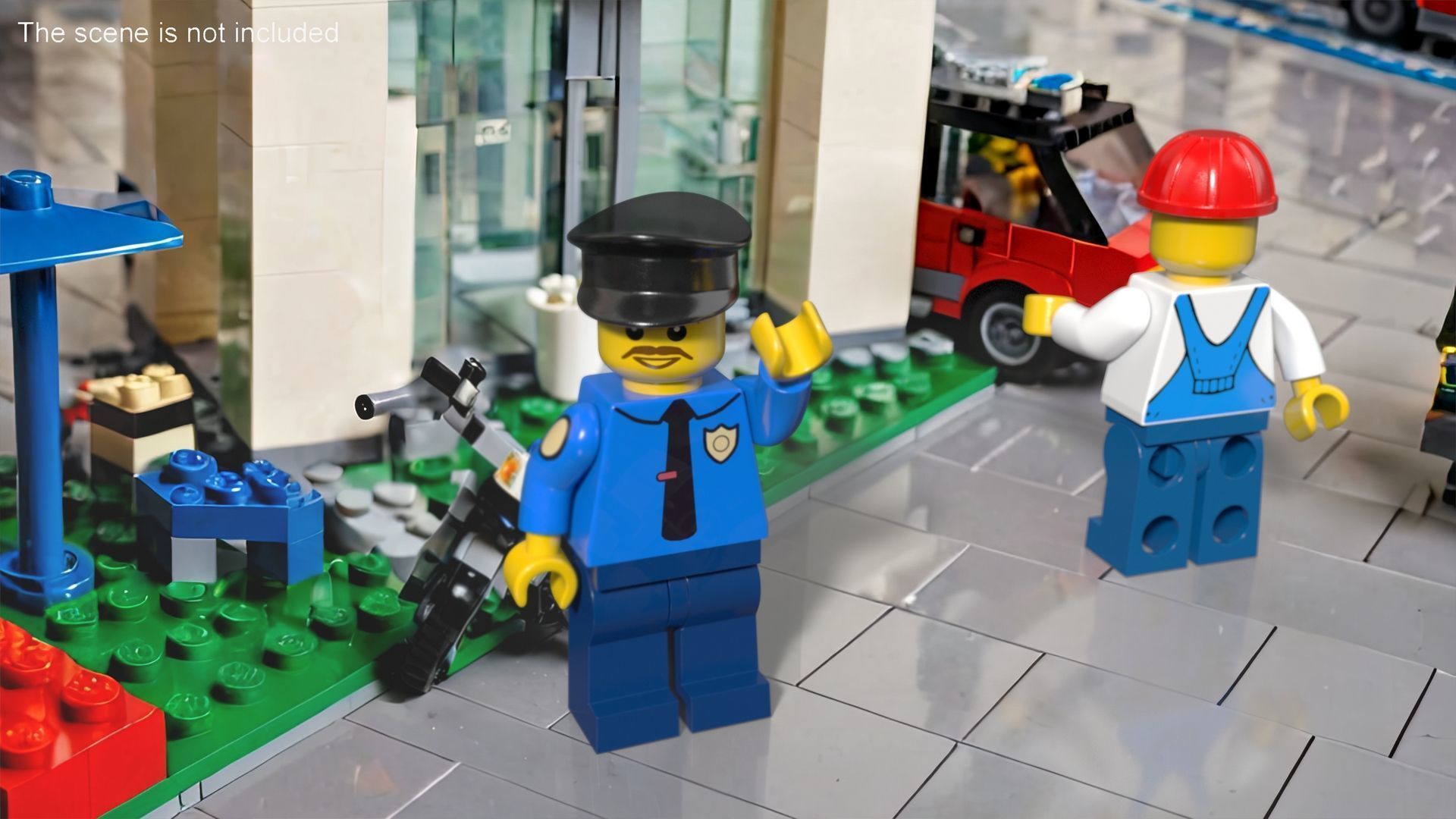 Minifigure LEGO Policeman Rigged 3D model