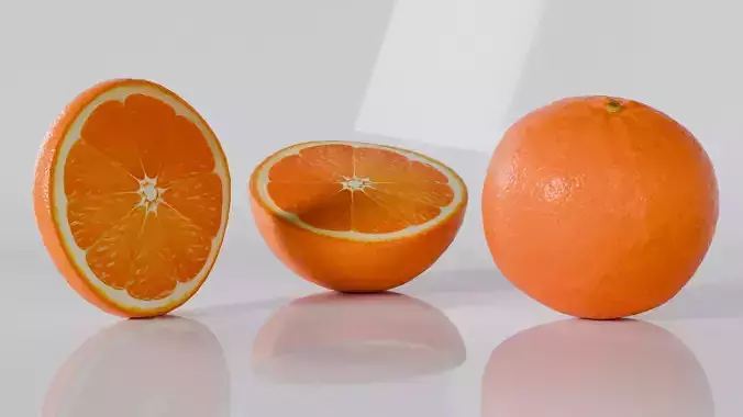 3D Orange Model - Blender 3D model