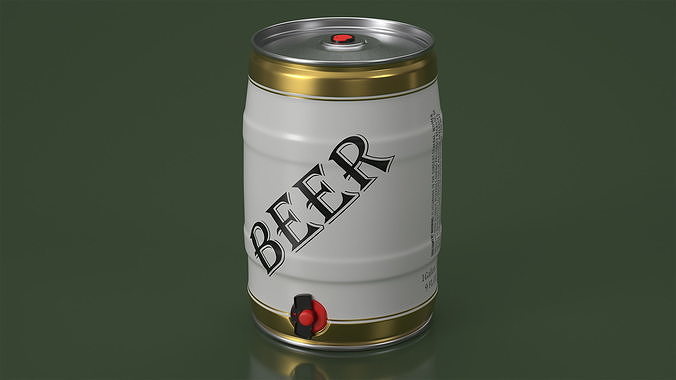 Beer 5 Liter Barrel 3D model 3