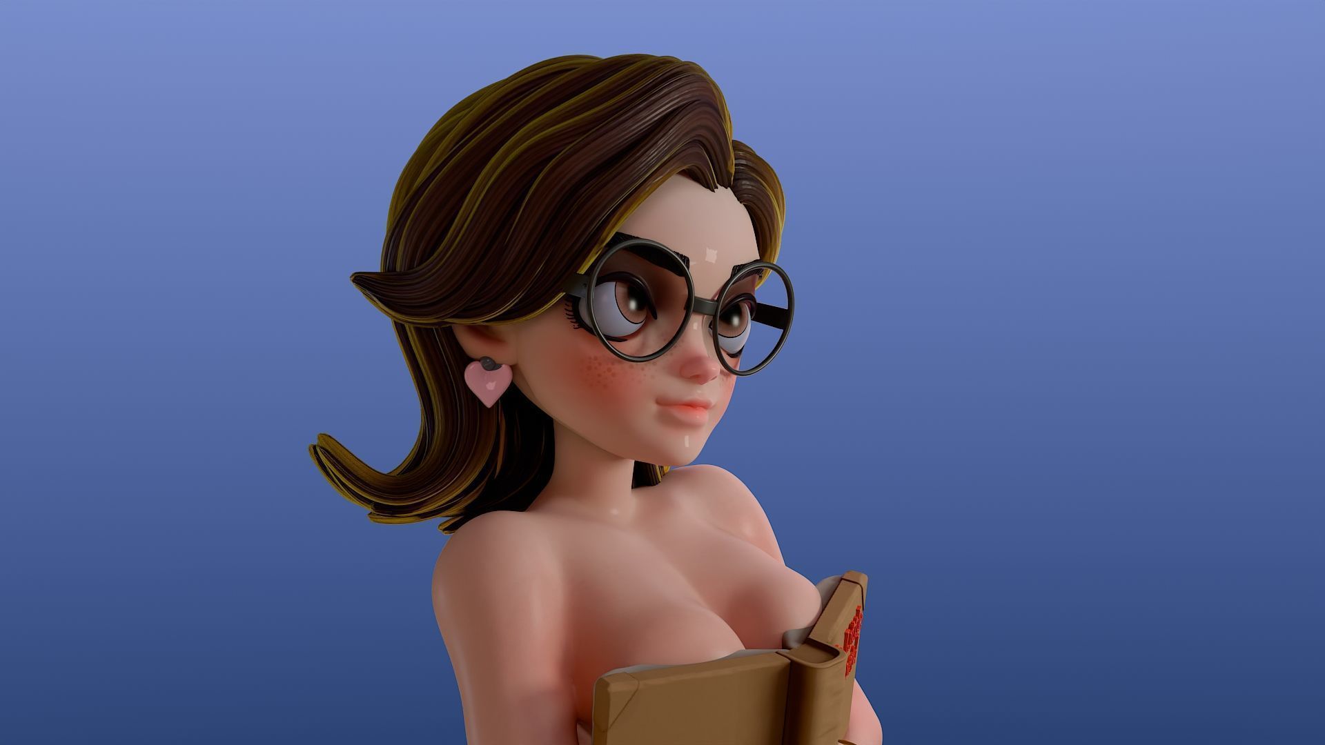 Nerdy Mermaid 3D print model_2