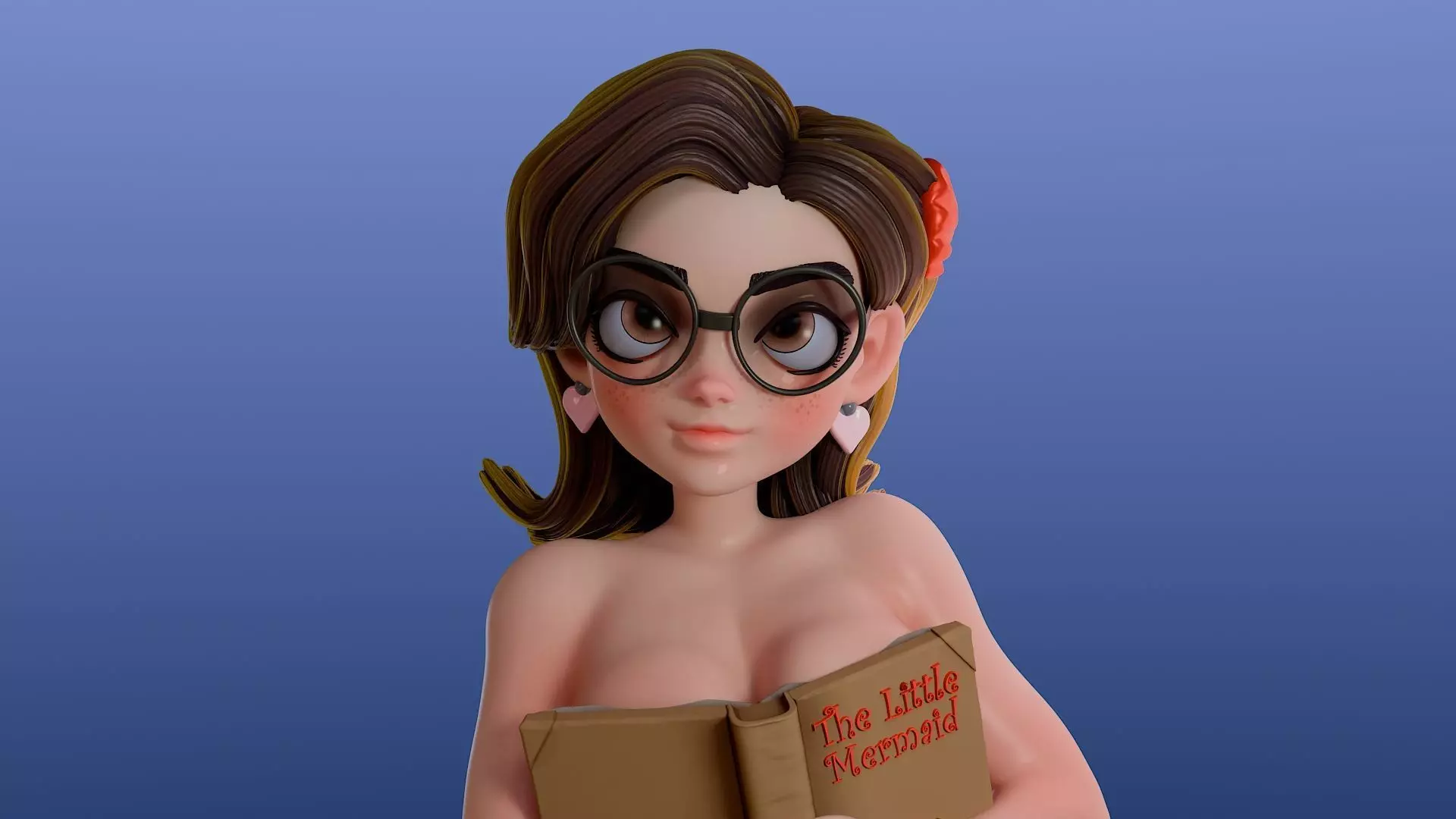 Nerdy Mermaid 3D print model_0