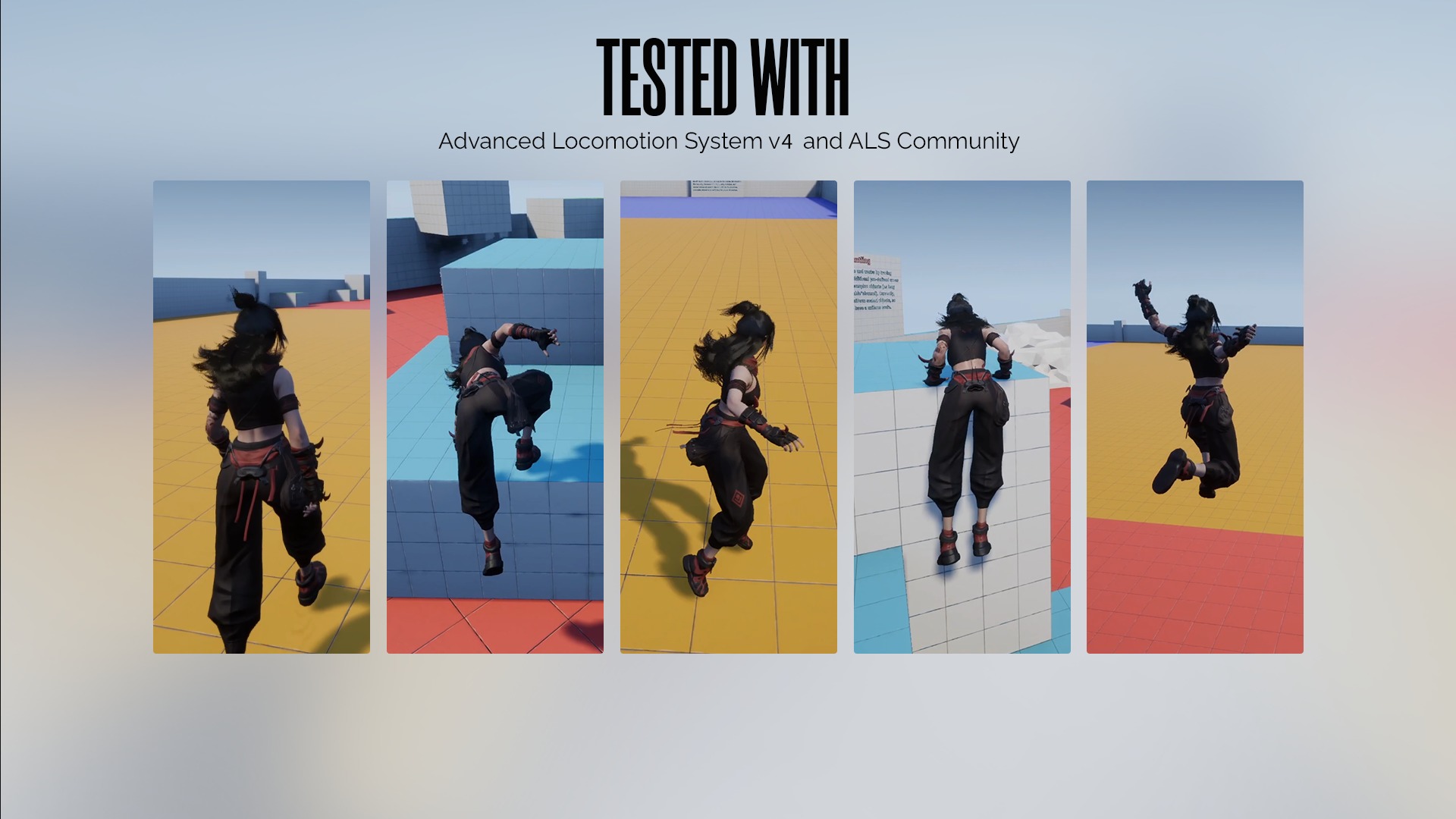 Cyberpunk Ninja Girl Vex - Game Ready Low-poly 3D model_14