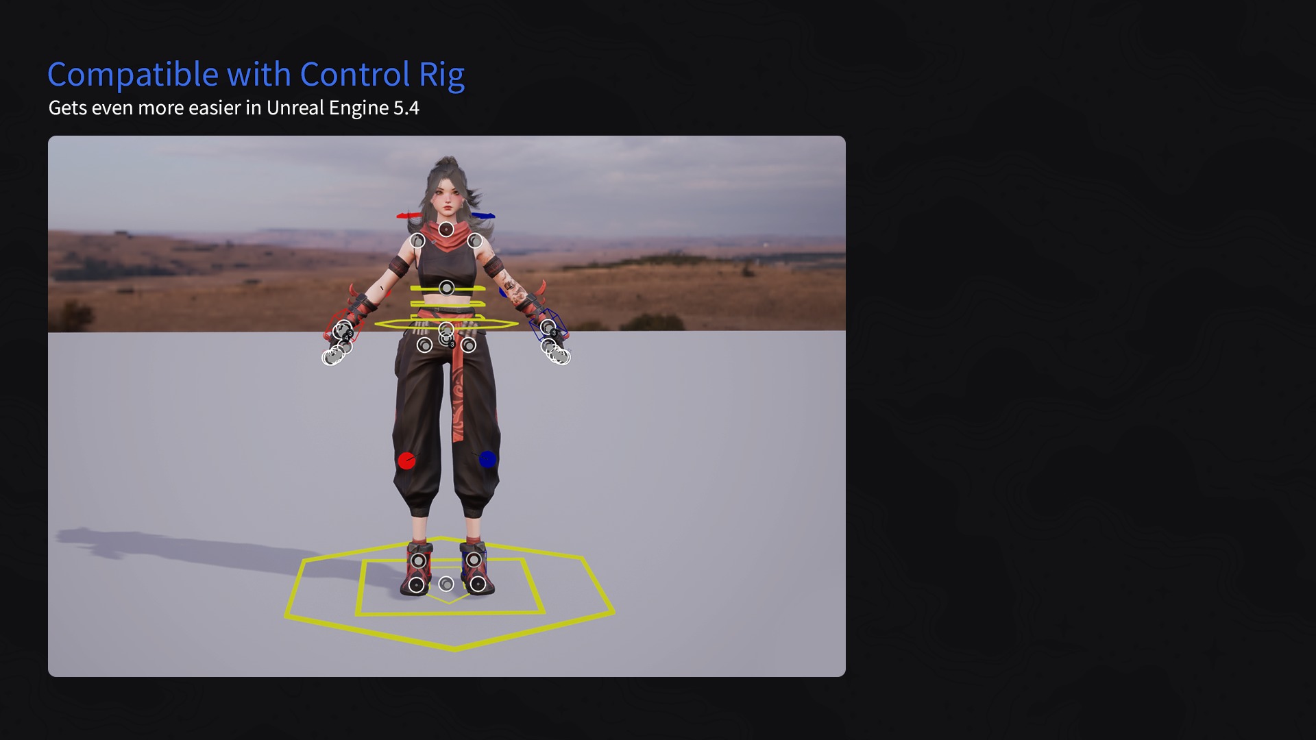 Cyberpunk Ninja Girl Vex - Game Ready Low-poly 3D model_16