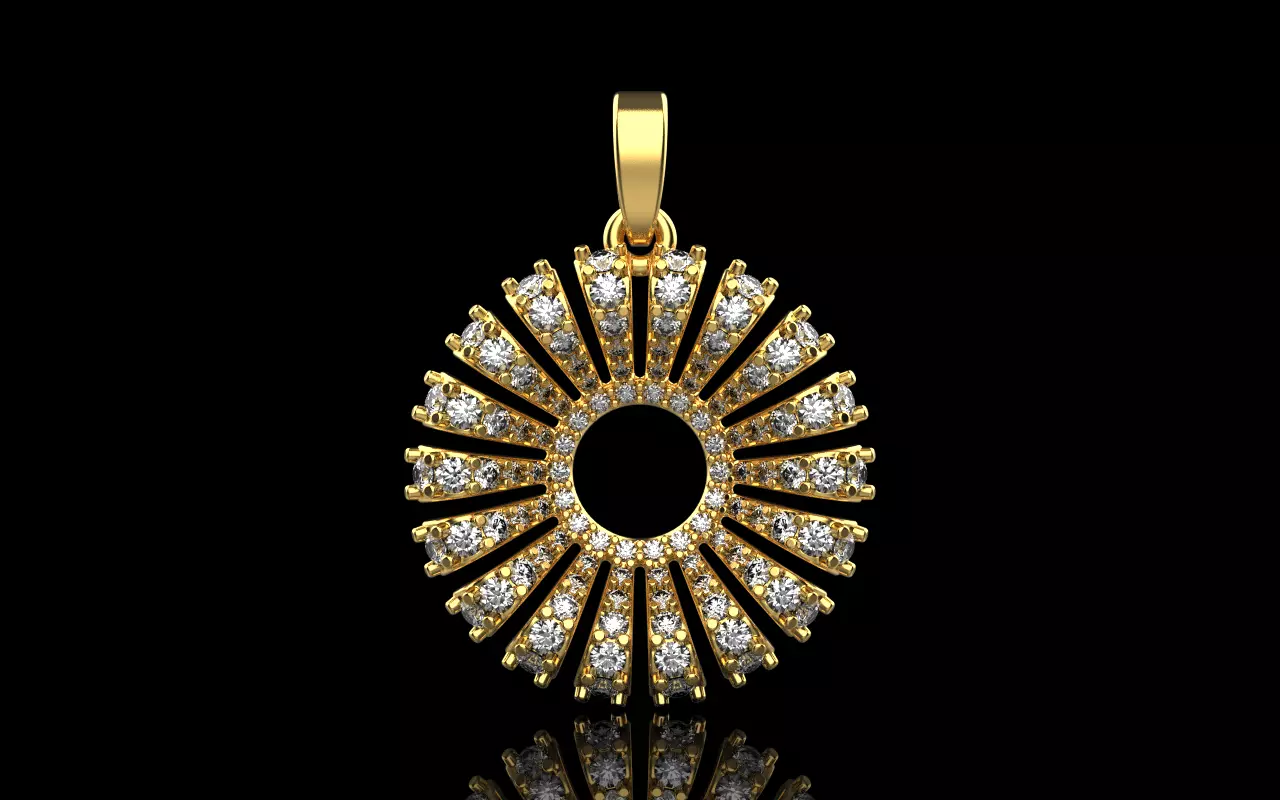 Palm pendant model 940 3D print model_0