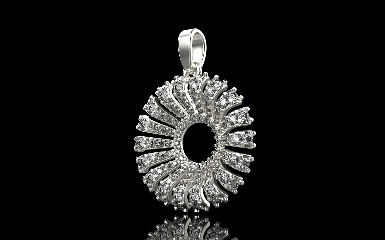 Palm pendant model 940 3D print model_26