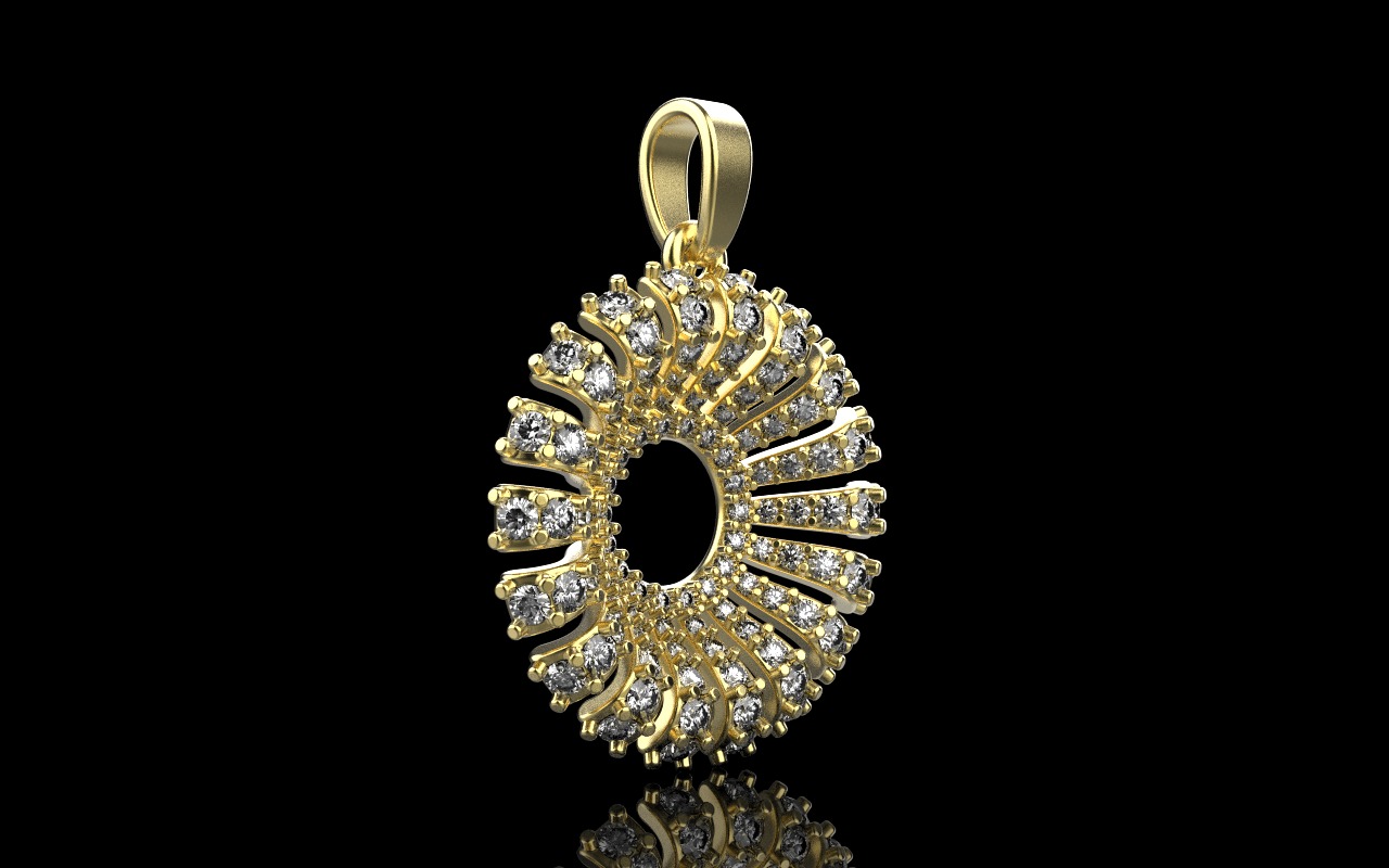 Palm pendant model 940 3D print model_16