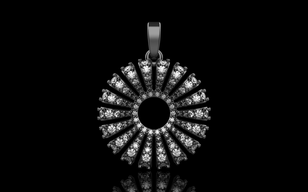 Palm pendant model 940 3D print model_12