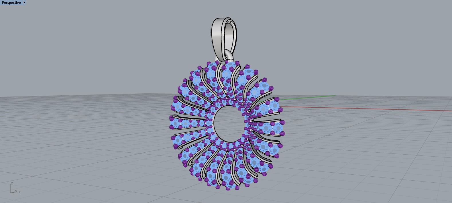Palm pendant model 940 3D print model_8