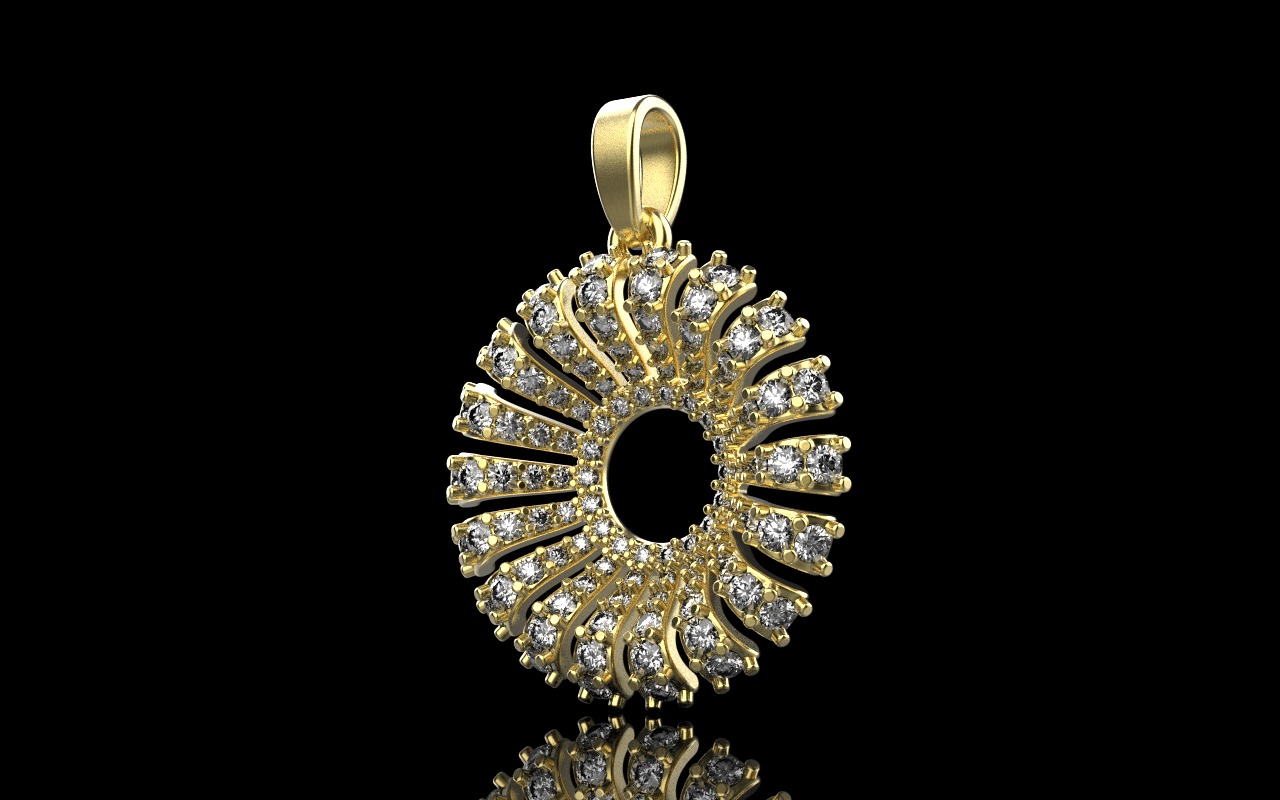 Palm pendant model 940 3D print model_22