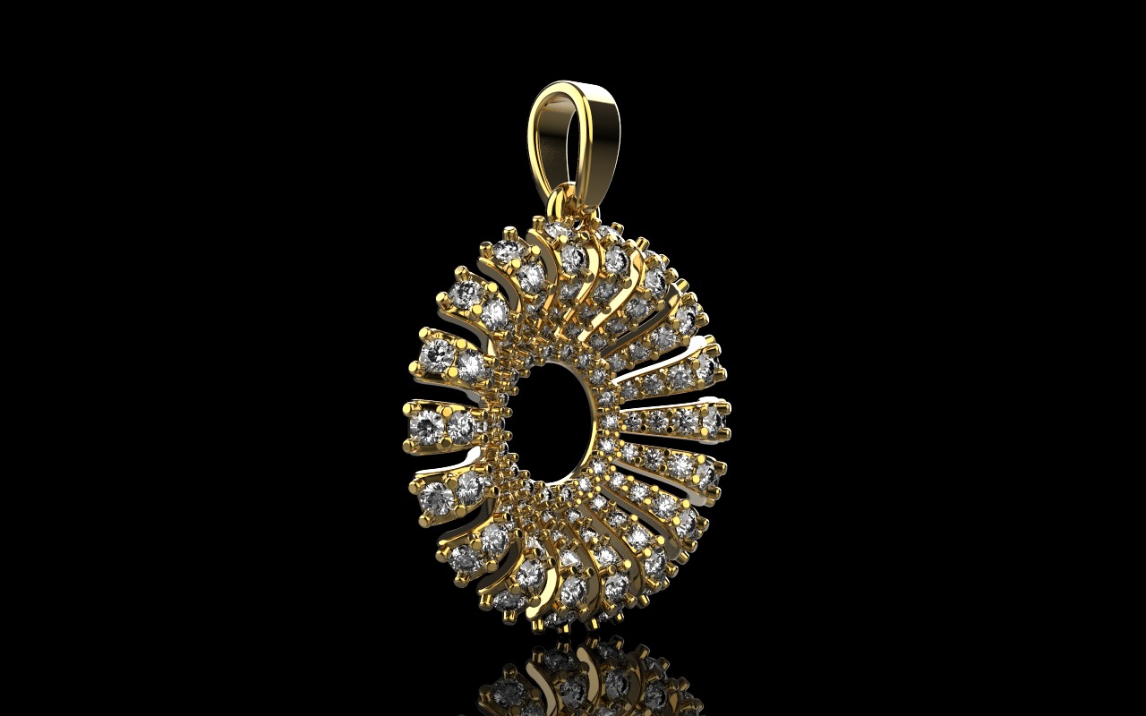 Palm pendant model 940 3D print model_1