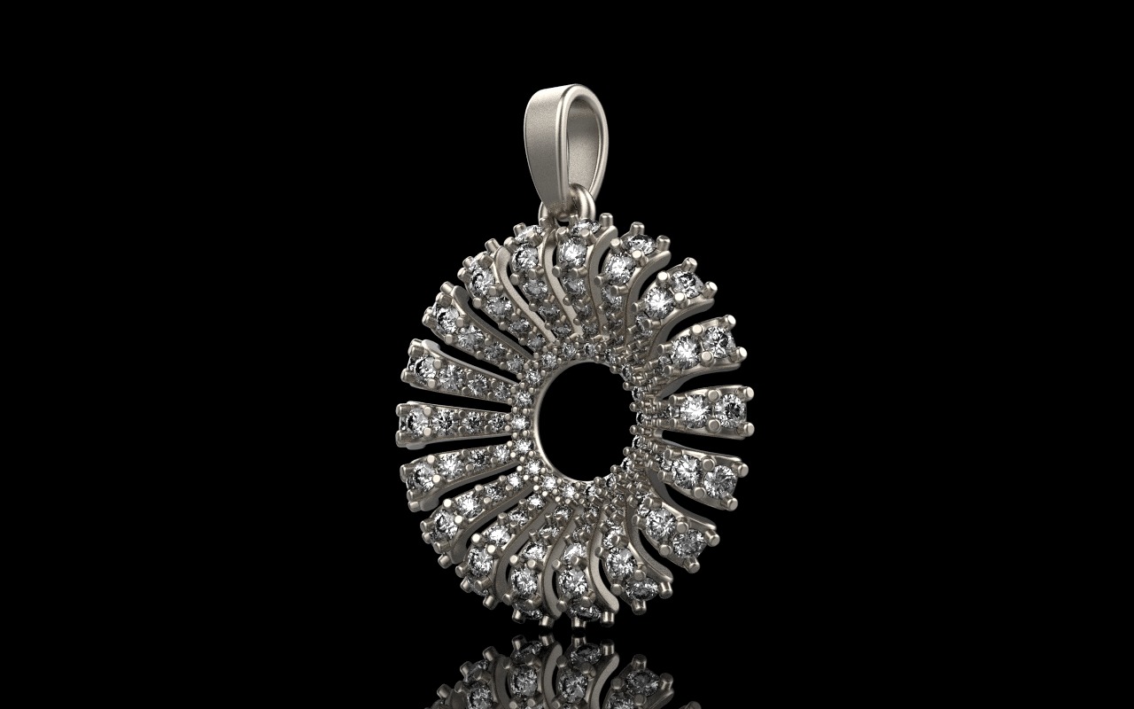 Palm pendant model 940 3D print model_23