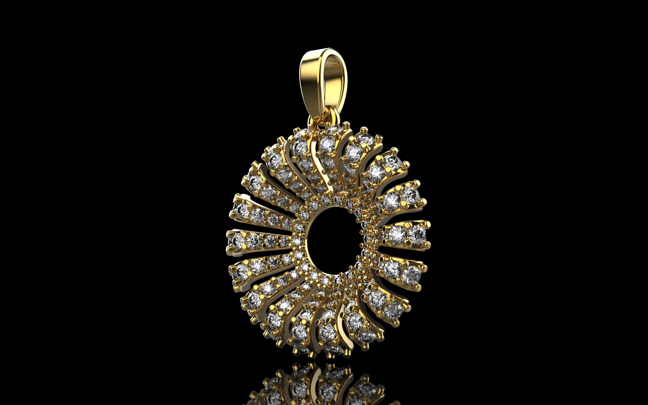 Palm pendant model 940 3D print model_2