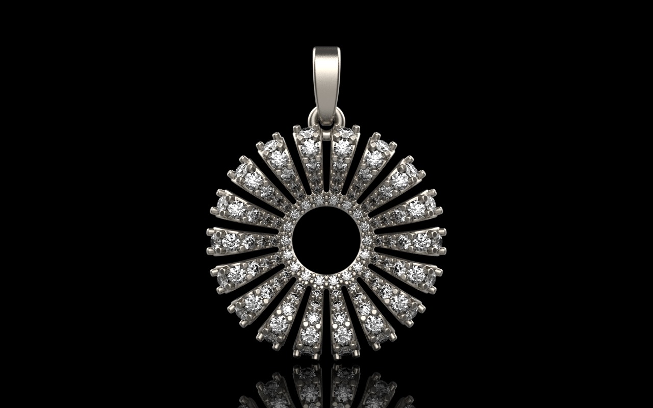 Palm pendant model 940 3D print model_10