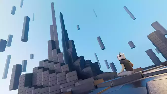 Realistic 3D Model of Nghinh Phong Tower