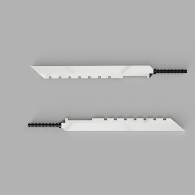 Final Fantasy VII Cloud Strife Fusion Sword 3D model_6