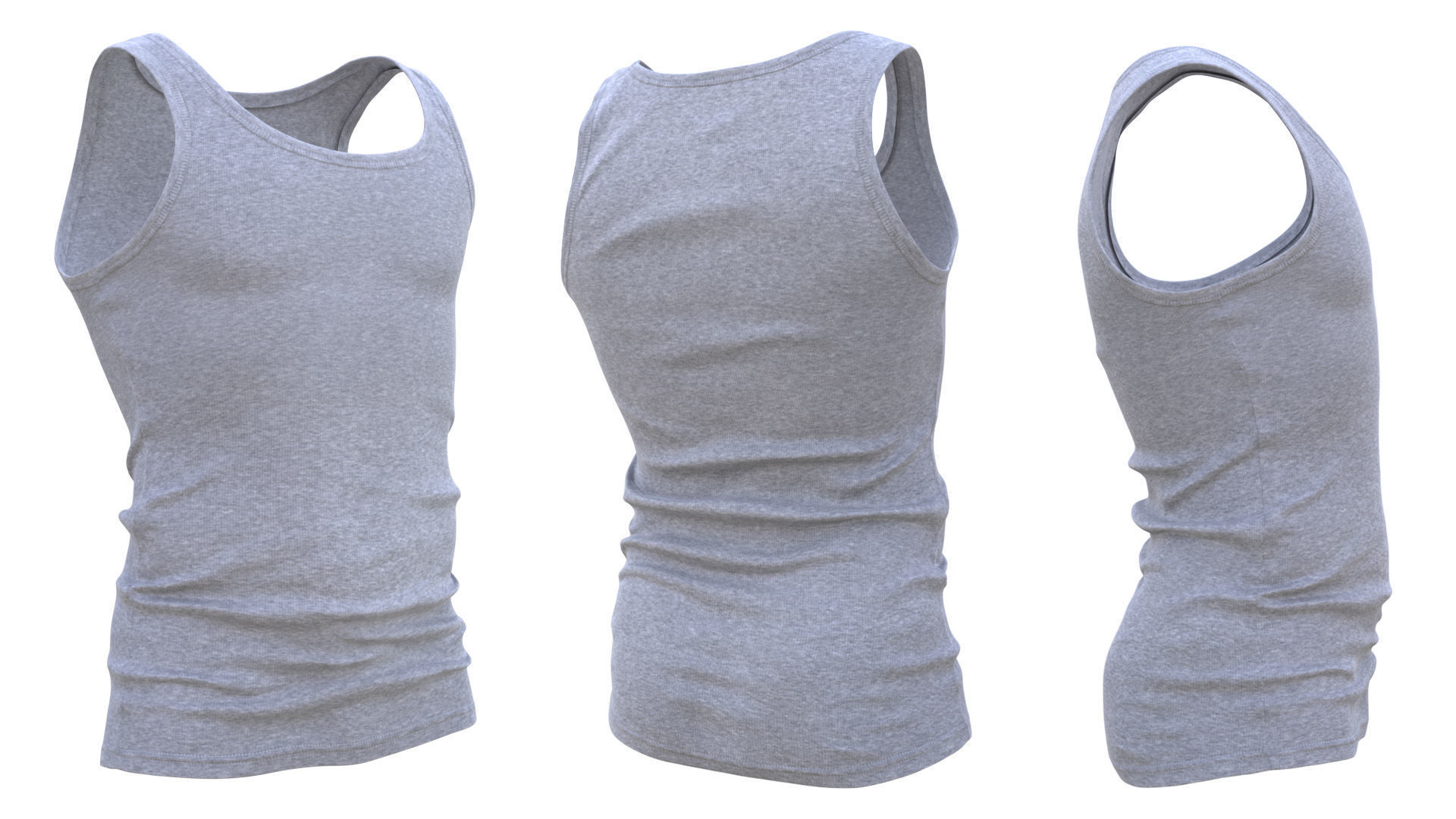 Singlet 8 - All MH Bodies and UE5 Skeletons - Rigged Low-poly 3D model_4