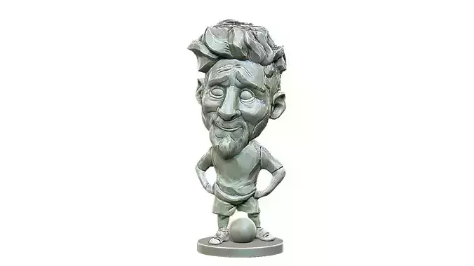 Leonel Messi Caricature the football legend 3D print model