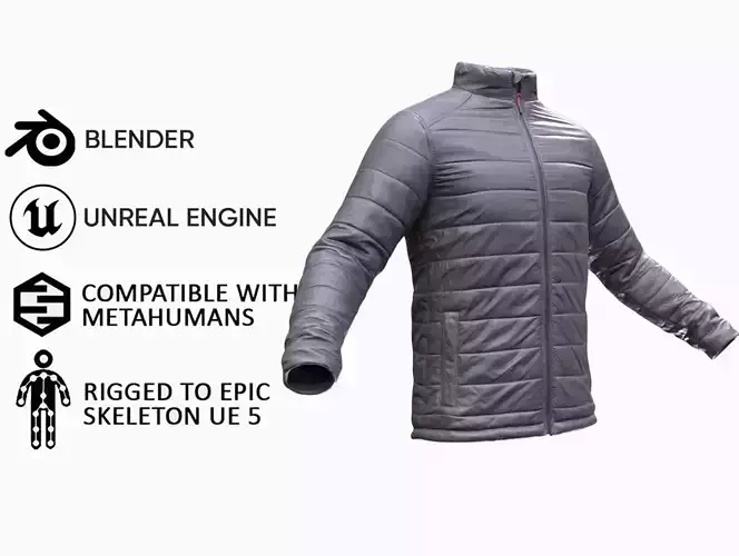 Puffer 61 - All MH Bodies and UE5 Skeletons - Rigged