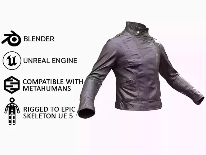 Jacket 60 - All MH Bodies and UE5 Skeletons - Rigged